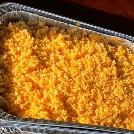 Large Rice Party Tray 70 Servings.
