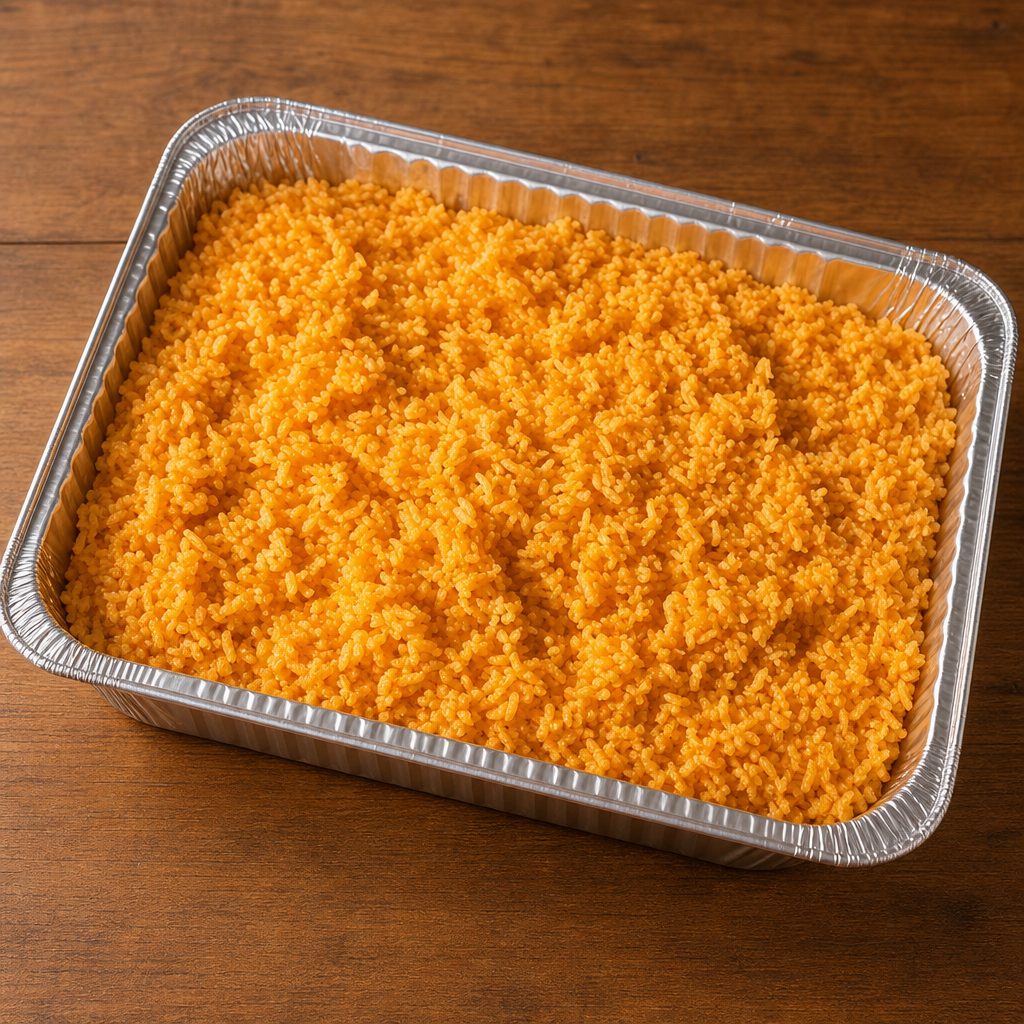 Medium Rice Party Tray 35 Servings.